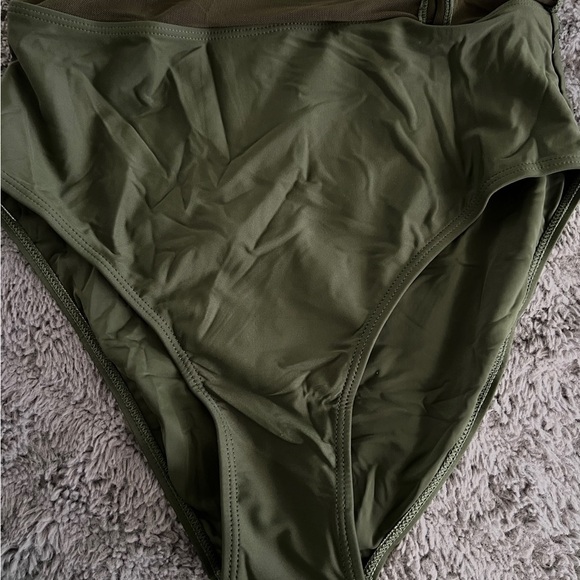 Olive Green Women's bathing bottom - Picture 4 of 6